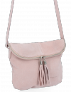 Kožené kabelka listonoška Vittoria Gotti pudrová růžová DB20