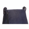 Kožené kabelka listonoška Genuine Leather tmavě modrá 0003