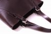 Kožené kabelka univerzální Genuine Leather čokoládová 941