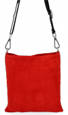 Kožené kabelka univerzální Vittoria Gotti červená B18