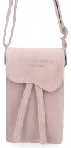 Kožené kabelka univerzální Vittoria Gotti pudrová růžová V6256C
