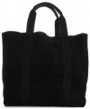 Kožené kabelka shopper bag Vittoria Gotti černá V8252