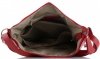 Kožené kabelka listonoška Vittoria Gotti červená V3301