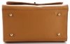 Kožené kabelka kufřík Genuine Leather zrzavá 295