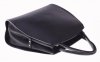 Kožená kabelka kufřík s možností rozšíření černá