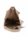 Kožené kabelka shopper bag Genuine Leather béžová 788