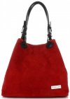 Kožené kabelka shopper bag Vittoria Gotti červená V90047CH