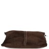 Kožené kabelka listonoška Genuine Leather čokoládová 222