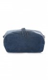 Kožené kabelka shopper bag Vittoria Gotti modrá V3821