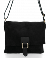Kožené kabelka listonoška Vittoria Gotti černá V2376