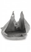 Kožené kabelka shopper bag Vittoria Gotti světle šedá V5190