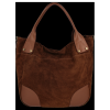 Kožené kabelka univerzální Genuine Leather hnědá 811746