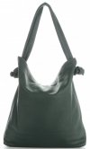 Kožené kabelka shopper bag Vittoria Gotti lahvově zelená V5701