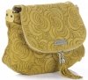 Kožené kabelka listonoška Vittoria Gotti žlutá V221F
