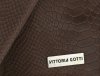 Kožené kabelka shopper bag Vittoria Gotti čokoládová V8804
