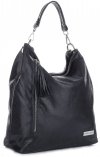 Kožené kabelka shopper bag Vittoria Gotti černá V8420