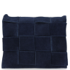 Kožené kabelka listonoška Vittoria Gotti tmavě modrá V2378