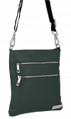Kožené kabelka univerzální Vittoria Gotti lahvově zelená B19