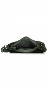 Kožené kabelka listonoška Genuine Leather lahvově zelená L5127