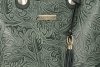 Kožené kabelka kufřík Vittoria Gotti lahvově zelená V27J