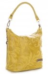 Kožené kabelka listonoška Vittoria Gotti žlutá V3