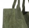 Kožené kabelka shopper bag Genuine Leather zelená 801