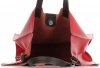 Kožené kabelka univerzální Genuine Leather červená 691756