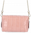 Kožené kabelka listonoška Vittoria Gotti pudrová růžová B30