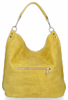 Kožené kabelka univerzální Vittoria Gotti žlutá V1579COCO