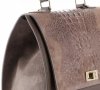 Kožené kabelka kufřík Genuine Leather zemitá 295