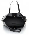 Kožené kabelka shopper bag Genuine Leather černá 806576