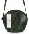 Kožené kabelka listonoška Vittoria Gotti lahvově zelená VG806