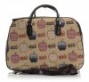 Velká cestovní taška kufřík Or&Mi Apple Multicolor - béžová
