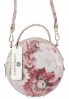 Kožené kabelka listonoška Vittoria Gotti pudrová růžová B25