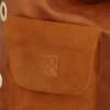 Kožené kabelka shopper bag Roberto Ricci zrzavá 19145