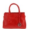 Kožené kabelka kufřík Vittoria Gotti červená V1597P