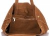 Kožené kabelka shopper bag Vera Pelle zrzavá A19