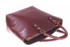 Kožené kabelka shopper bag Genuine Leather hnědá 11A