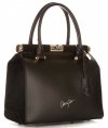 Kožené kabelka kufřík Vittoria Gotti černá V816(1