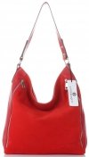 Kožené kabelka shopper bag Vittoria Gotti červená V3368