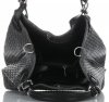 Kožené kabelka shopper bag Vittoria Gotti grafitová V80047