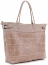Kožené kabelka shopper bag Vittoria Gotti pudrová růžová V691622