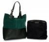 Kožené kabelka shopper bag Genuine Leather zelená 605