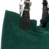 Kožená kabelka exkluzivní Shopper bag zelená