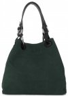 Kožené kabelka shopper bag Vittoria Gotti lahvově zelená V90047CH