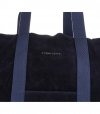 Kožené kabelka shopper bag Vittoria Gotti tmavě modrá V8252