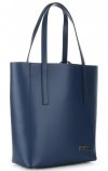 Kožené kabelka shopper bag Vittoria Gotti tmavě modrá V3121