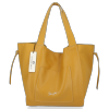Kožené kabelka shopper bag Vittoria Gotti hořčicová P29