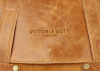 Kožené kabelka listonoška Vittoria Gotti zrzavá V688636