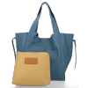 Kožené kabelka shopper bag Vittoria Gotti modrá P29